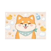 Kartela Halı Shiba Dekoratif Banyo Paspası