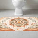 Kartela Halı Mandala Dekoratif Banyo Paspası