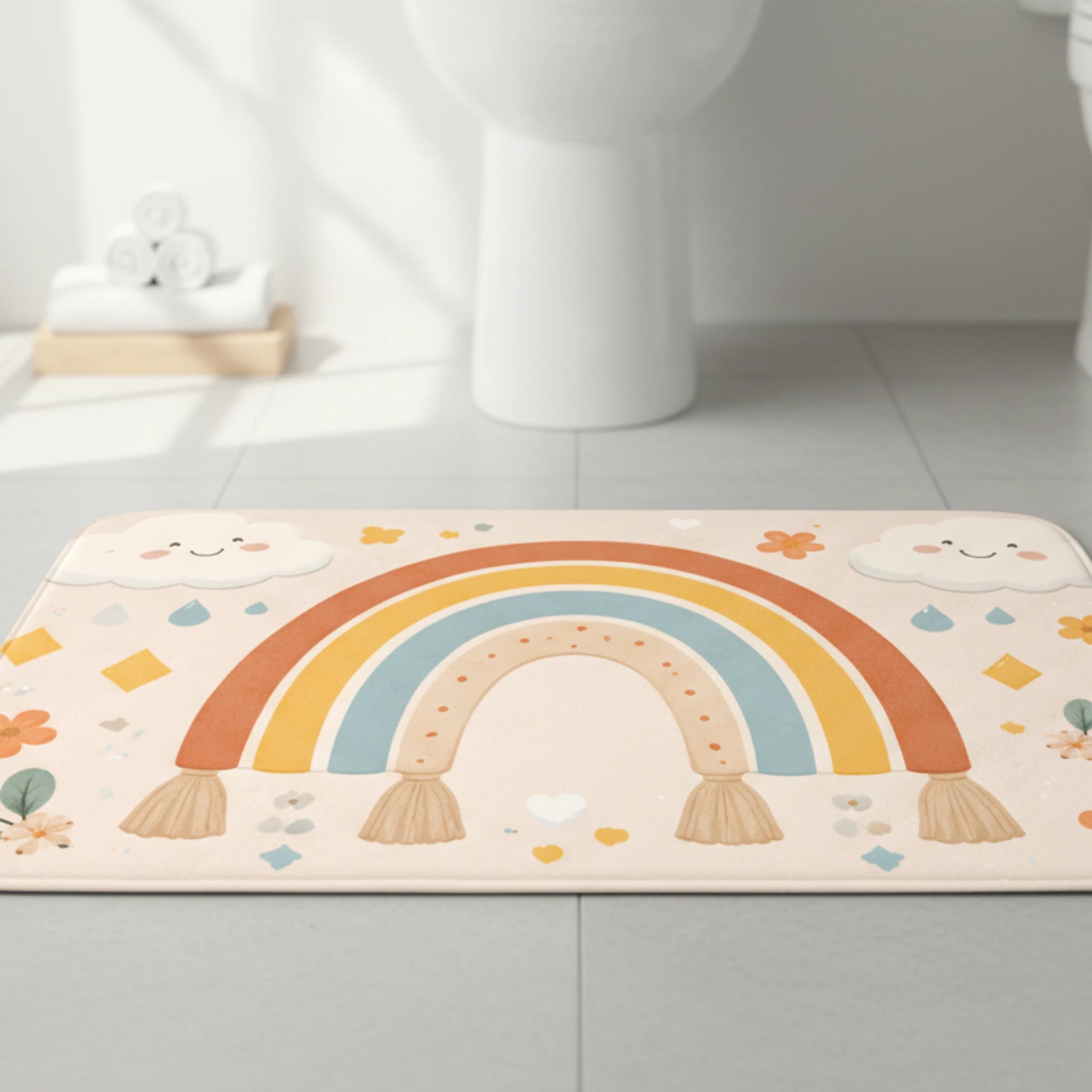 Gökkuşağı Banyo Paspası