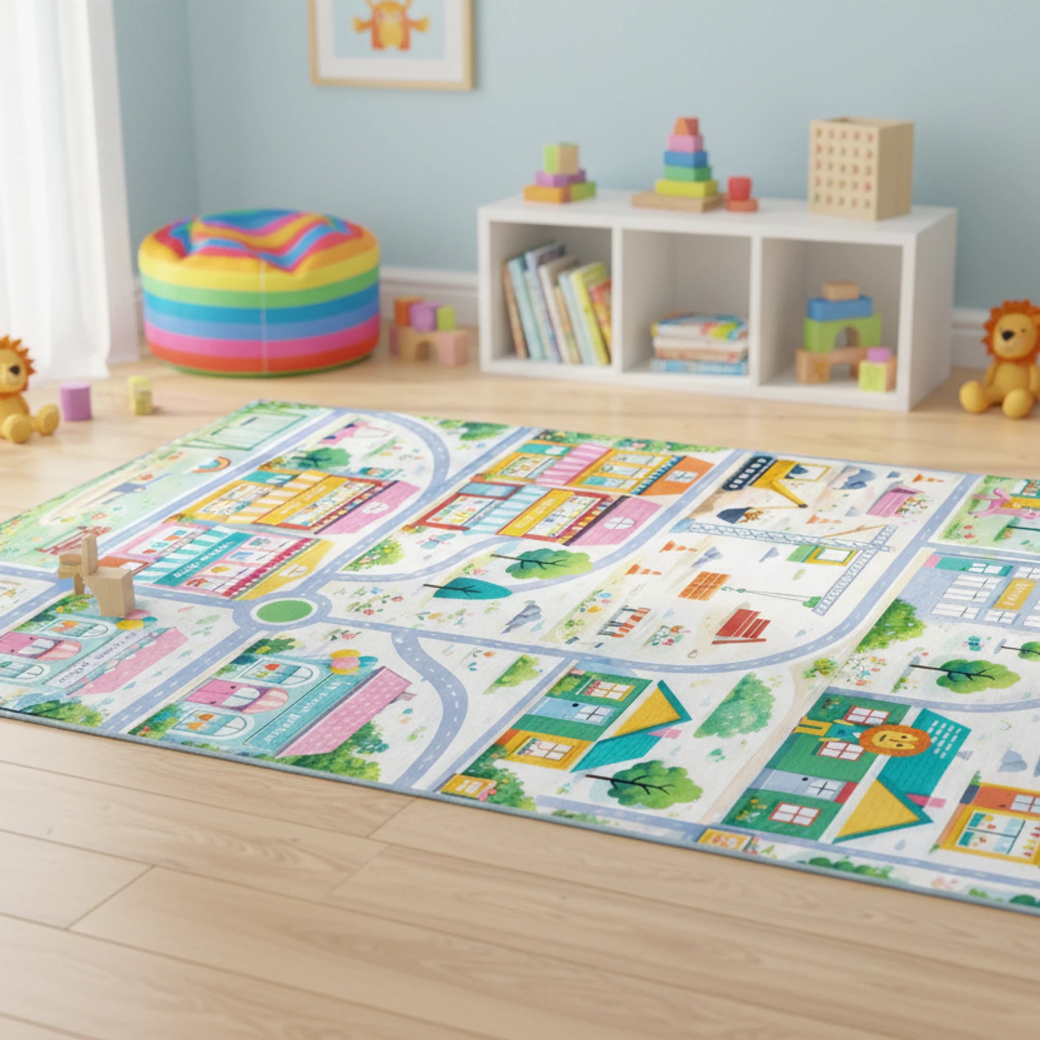 Şehir Haritası Oyun Halısı