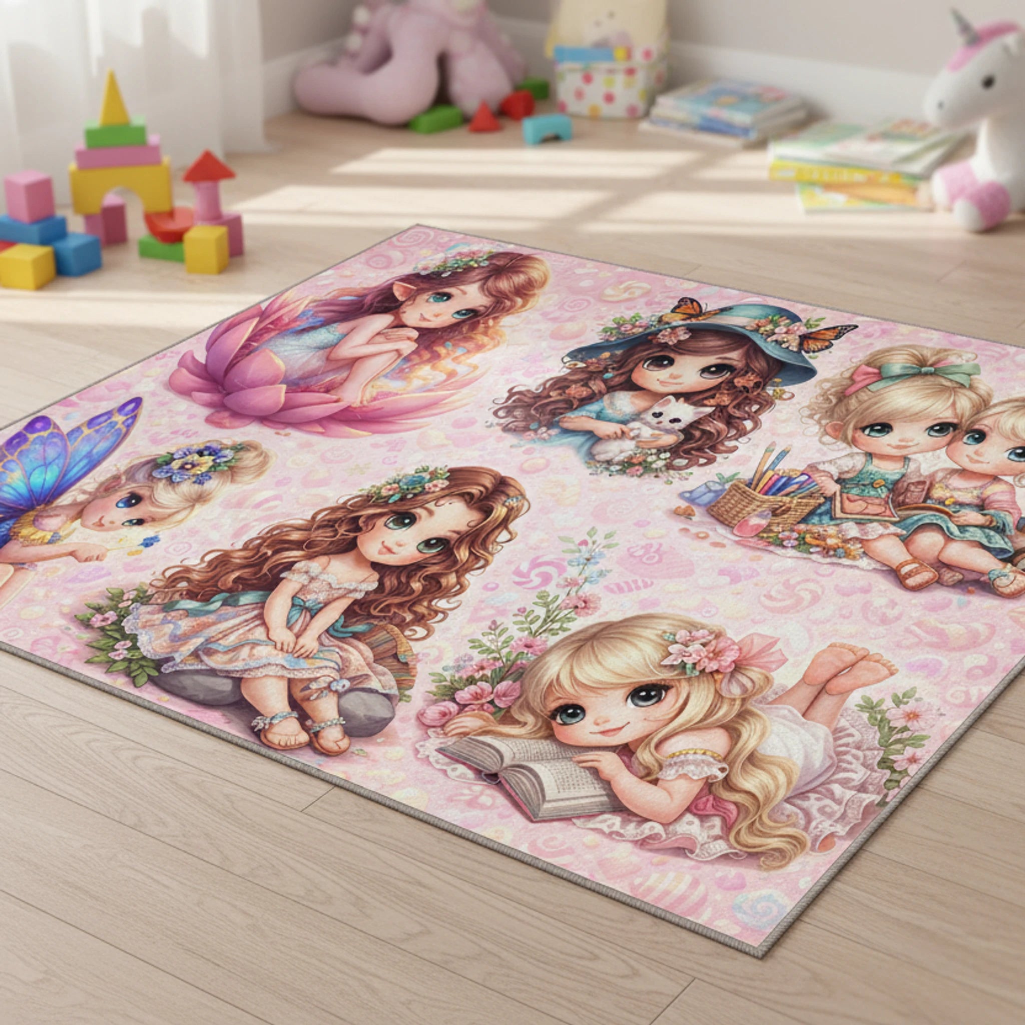 Peri Masalı Çocuk Halısı