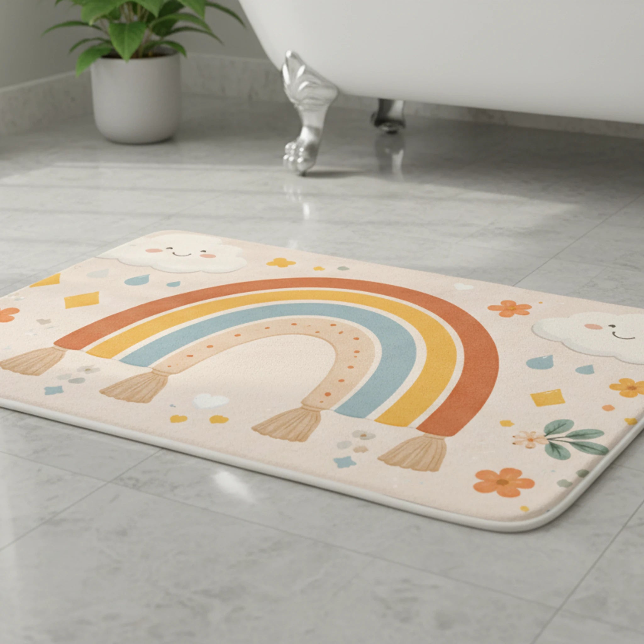 Gökkuşağı Banyo Paspası