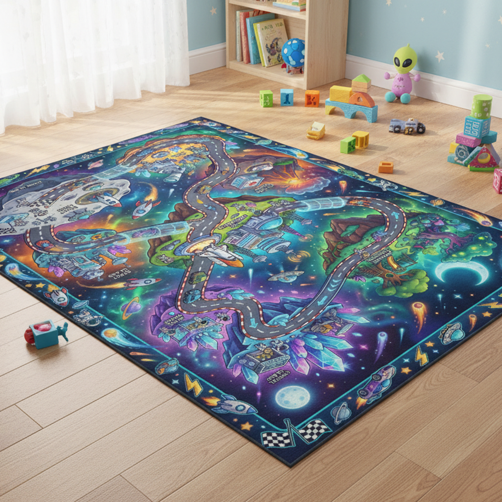 Galaksi Macerası Oyun Halısı