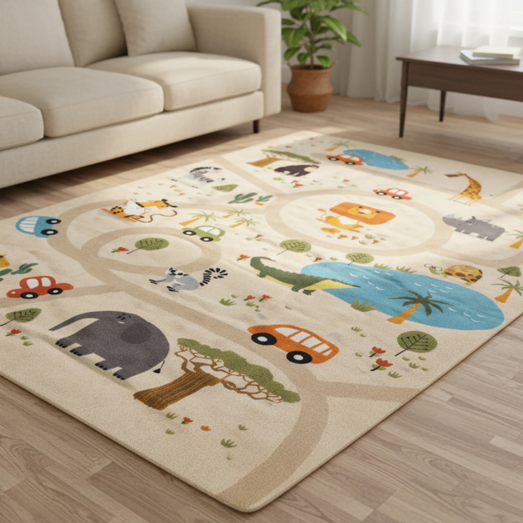 Safari Yolculuğu Oyun Halısı