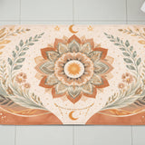 Kartela Halı Mandala Dekoratif Banyo Paspası