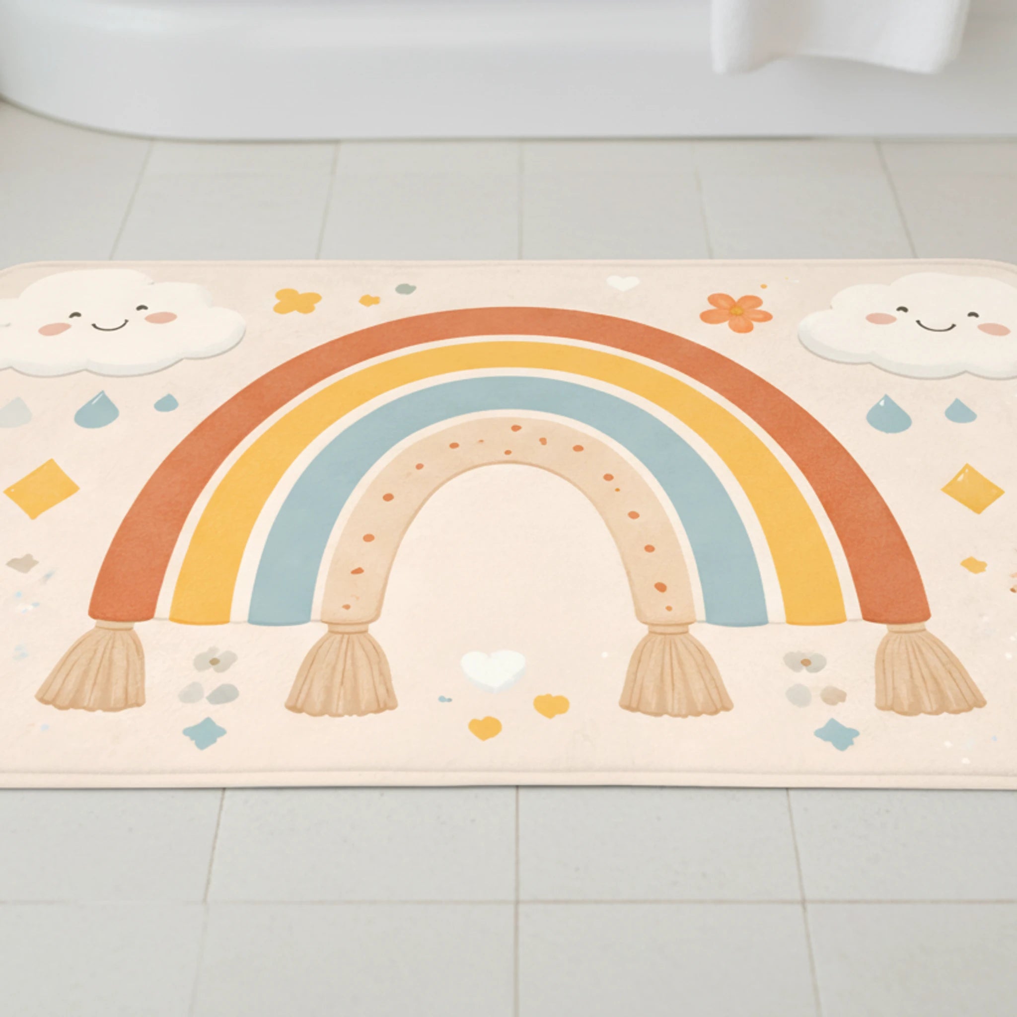 Gökkuşağı Banyo Paspası