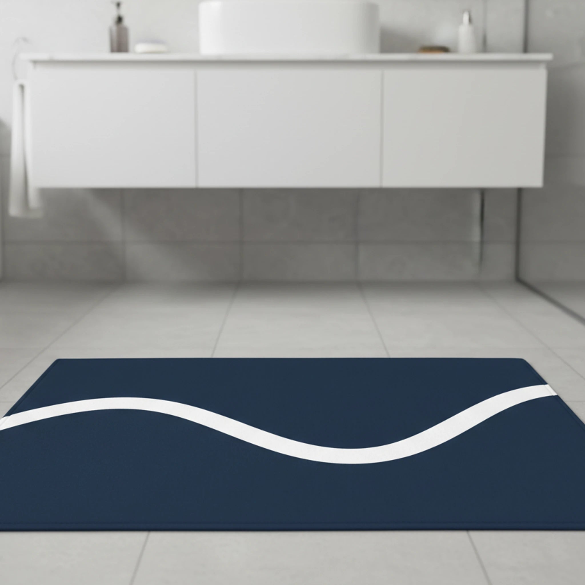 Kartela Halı Minimal Dekoratif Banyo Paspası